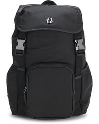 BOSS - Rucksack Aus Twill Mit Double-B-Monogramm - Lyst