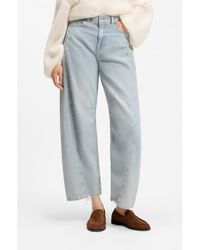 BOSS - Relaxed-Fit Jeans With Balloon Leg - Lyst