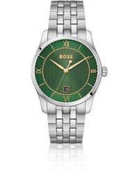 BOSS - Principle Orologio Prestige Con Quadrante Verde Lavorato - Lyst