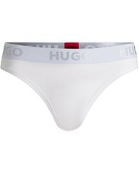HUGO - String "THONG SPORTY LOGO", mit elastischem Bund - Lyst
