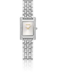 BOSS - Lucy Precious Crystal-Embellished-Tone Watch With- Dial - Lyst