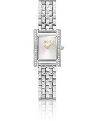 BOSS - Lucy Precious Crystal-Embellished-Tone Watch With- Dial - Lyst