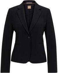 BOSS - Regular-Fit Blazer Van Italiaanse Scheerwol - Lyst