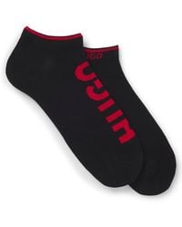 HUGO - Two-pack Of Ankle Socks With Logos - Lyst
