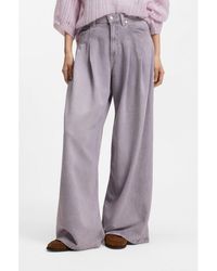 BOSS - Relaxed-Fit Jeans With Wide Leg - Lyst