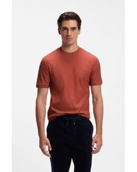 BOSS - Geometric-Jacquard T-Shirt - Lyst