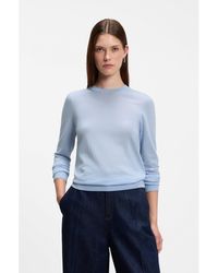 BOSS - Slim-Fit Crew-Neck Sweater - Lyst
