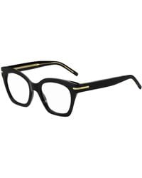BOSS - Black-acetate Optical Frames With Gold-tone Hardware - Lyst