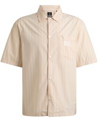 BOSS - X Shohei Ohtani Relaxed-Fit Hemd mit Streifen-Muster - Lyst