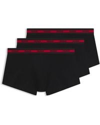 HUGO - Three-Pack Of Logo Trunks - Lyst
