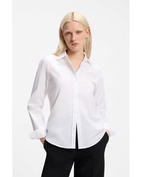 HUGO - Regular-Fit Blouse - Lyst