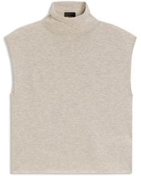 BOSS - Mock-Neck Top - Lyst