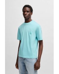 HUGO - Turquoise Men's T-shirts Size L - Lyst
