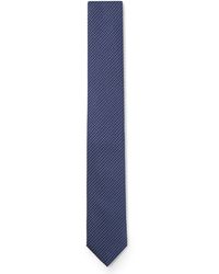 HUGO - Cravate en soie mélangée à motif jacquard - Lyst