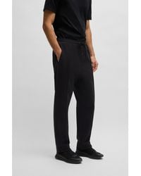 BOSS - Cotton-Blend Tracksuit Bottoms With Double B Monogram - Lyst