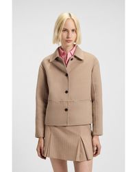 HUGO - Relaxed-Fit Jacket With Button Front - Lyst