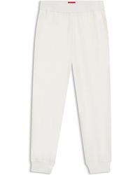 HUGO - Jogginghose Aus Elastischem Baumwoll-Modal-Mix Mit Logo-Print - Lyst