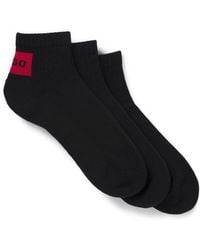 HUGO - 3 Pack Of Logo Ankle Socks - Lyst