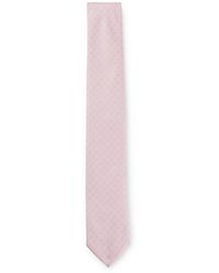 BOSS - Silk-blend Tie With Dot Motif - Lyst