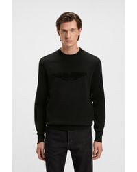 BOSS - X Aston Martin Wool Sweater With Embroidered Logo - Lyst