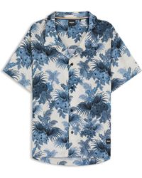 BOSS - Regular-Fit Shirt With All-Over Print - Lyst