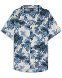 BOSS - Regular-Fit Beach Shirt With All-Over Print - Lyst