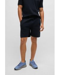 BOSS - Regular-fit Shorts In Thermoregulating Cotton-blend Fabric - Lyst