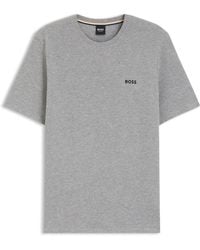 BOSS - Pyjamatop Met Wafelstructuur - Lyst