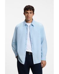 BOSS - Regular-Fit Cotton Shirt - Lyst