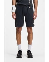 BOSS - Active Stretch-Fabric Shorts With Mesh Pocket Bags - Lyst