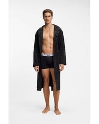 BOSS - Monogram-Pattern Dressing Gown - Lyst