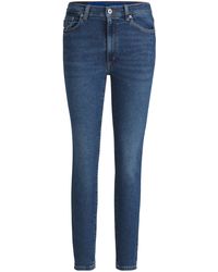 HUGO - Skinny-Fit Jeans aus mittelblauem Stretch-Denim - Lyst