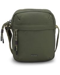 HUGO - Twill Reporter Bag With Metallic Logo Lettering - Lyst