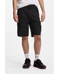 HUGO - X Rb Stretch-Cotton Shorts With Bull Motif - Lyst