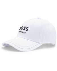 BOSS - Equestrian Five-Panel Cap With Logo Details - Lyst
