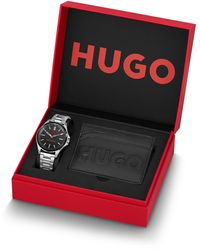 HUGO - Gift-boxed Watch And Card Holder - Lyst