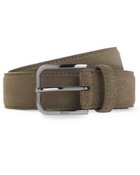 BOSS - One Suede Belt - Lyst