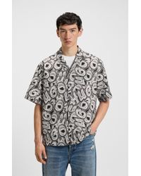 HUGO - Patterned Men's Casual Shirts Size M - Lyst