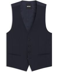 BOSS - Slim-Fit Waistcoat - Lyst