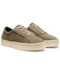 HUGO - Chaussures Derby En Cuir Suédé Avec Semelle Extérieure En Crêpe De Gomme - Lyst