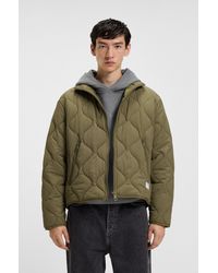 HUGO - Light Green Men's Casual Jackets Size M - Lyst