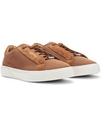 BOSS - Lage, Gary-Sneakers Met Ademende, Gebreide Bovenzijde - Lyst
