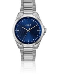 HUGO - Seam Stainless-Steel Watch With Textured Dial - Lyst