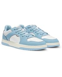 HUGO - Low-Top Trainers With Faux Leather - Lyst