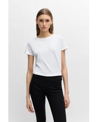 BOSS - Slim-fit T-shirt In Cotton Jersey With Logo - Lyst