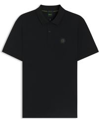 BOSS - Polo En Coton Pima À Monogramme Double B - Lyst