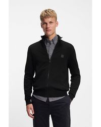BOSS - Knitted Jacket - Lyst