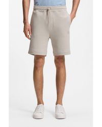 BOSS - Cotton-Terry Shorts With Logo Patch - Lyst