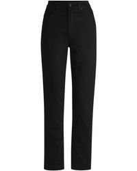 HUGO - Slim-Fit Jeans Aus Schwarzem Stretch-Denim - Lyst