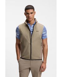 BOSS - Water-Repellent Gilet With Four-Way Stretch - Lyst